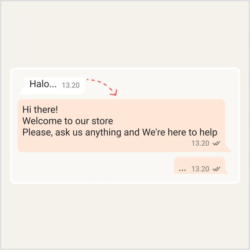 The bitbybit AI agent answering a customer and recommending a product inside a chat thread