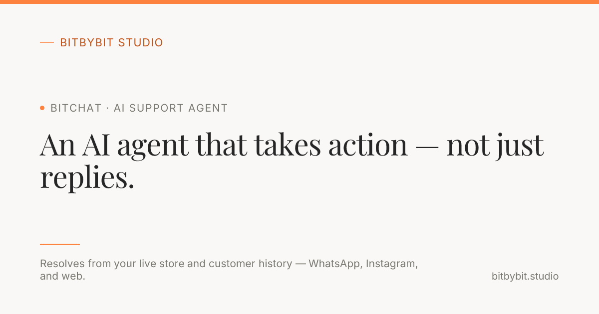 bitChat — an AI agent that takes action | bitbybit Studio
