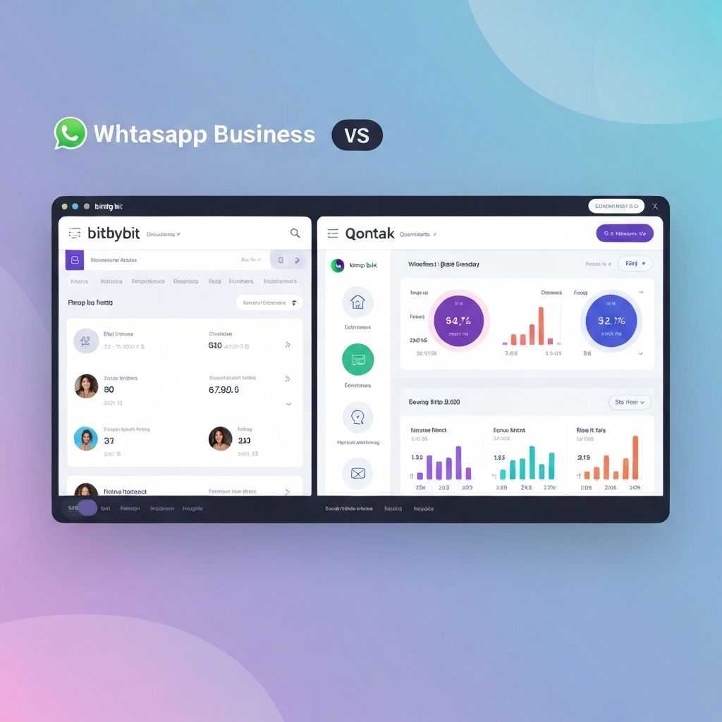 Qontak vs bitbybit WhatsApp Business API Comparison Dashboard